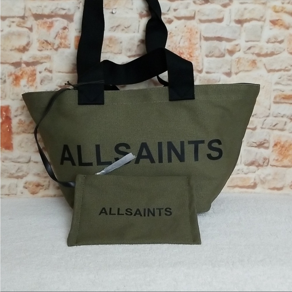 AllSaints Celeste Clarendon Canvas Tote NWT